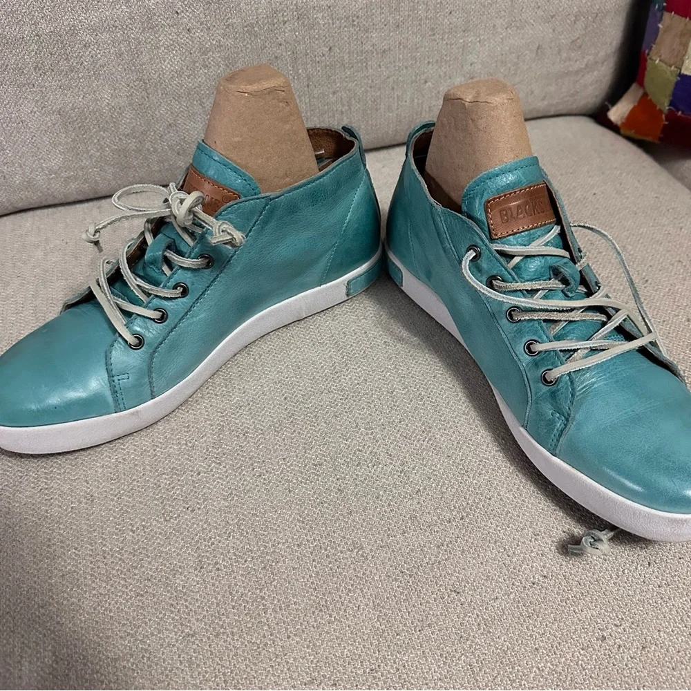 Blackstone JL24 Laguna Leather High Top Sneakers Zippers EUC Size EU 40, US 10 - Picture 2 of 12